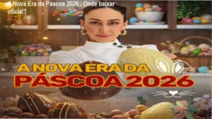 Captura de tela mostrando acesso ao download oficial do curso A Nova Era da Páscoa 2026.