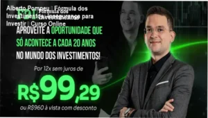Tela do curso Fórmula dos Investimentos mostrando módulos de investimentos e suporte