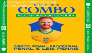 Capa informativa sobre o tema COMBO 3 EM 1 (PENAL, PROCESSO PENAL e LEIS PENAIS)