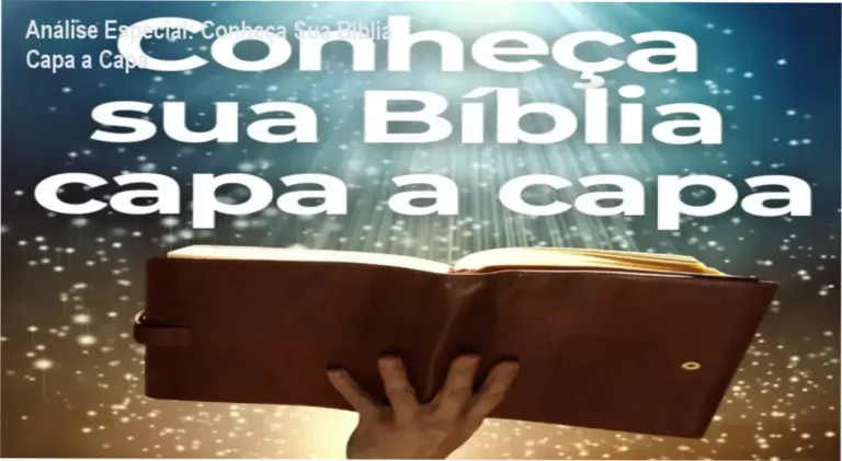Capa informativa sobre o tema Conheça Sua Bíblia Capa a Capa