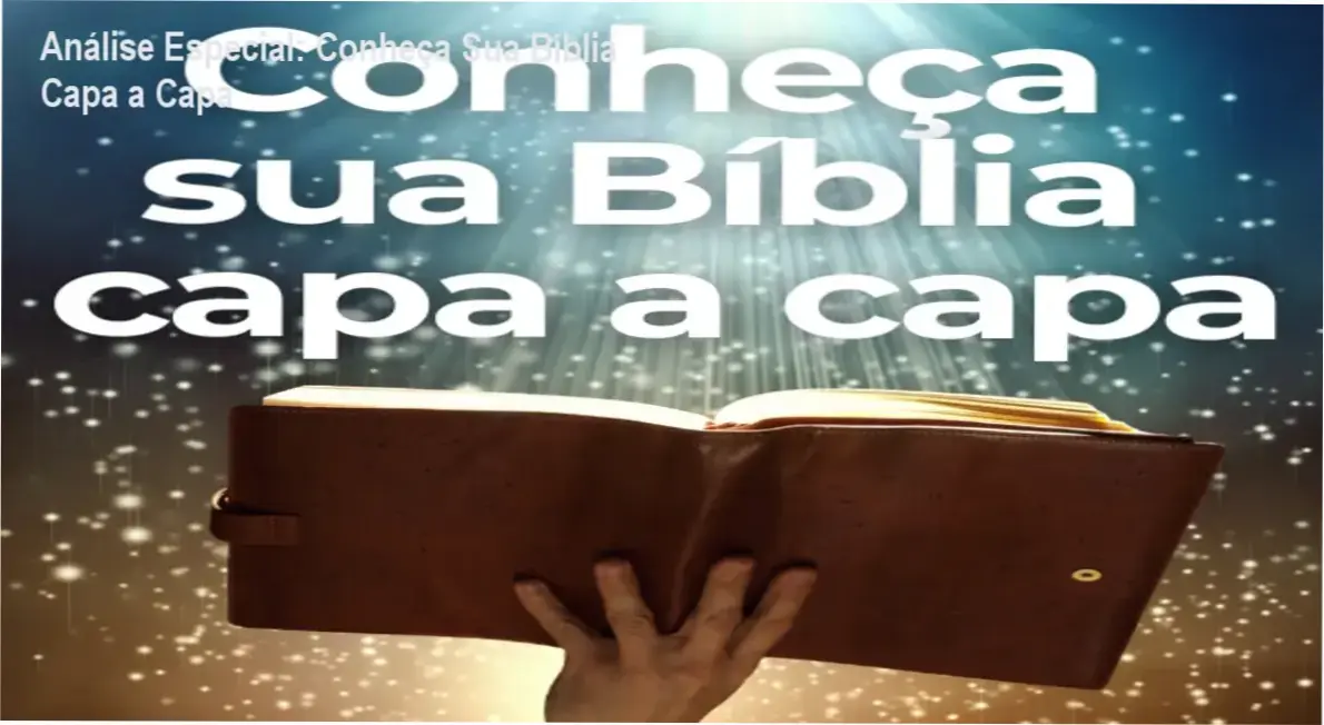 Capa informativa sobre o tema Conheça Sua Bíblia Capa a Capa