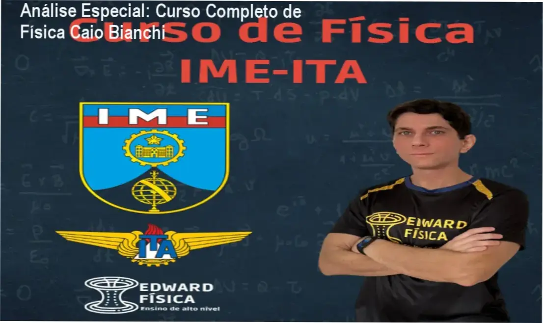 Capa informativa sobre o tema Curso Completo de Física Caio Bianchi