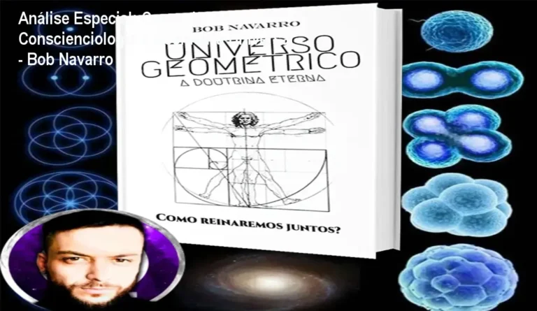 Capa informativa sobre o tema Curso de Conscienciologia e Geometria Universal - Bob Navarro
