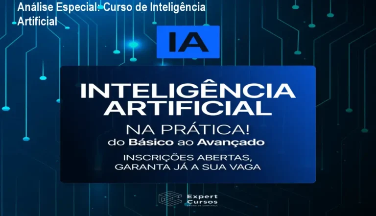 Capa informativa sobre o tema Curso de Inteligência Artificial