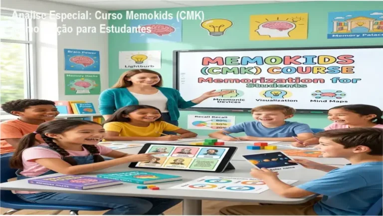Capa informativa sobre o tema Curso Memokids (CMK) Memorização para Estudantes