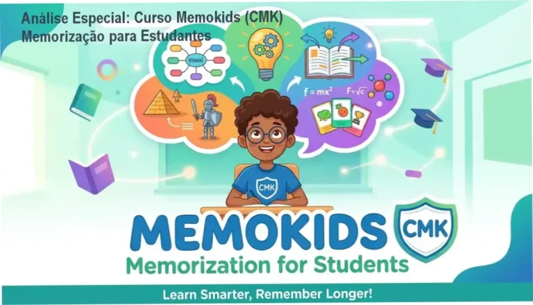 Capa informativa sobre o tema Curso Memokids (CMK) Memorização para Estudantes