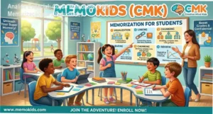 Capa informativa sobre o tema Curso Memokids (CMK) Memorização para Estudantes