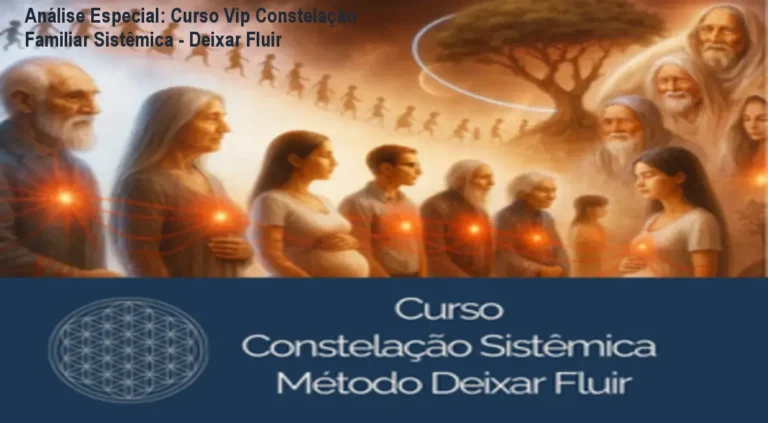 Capa informativa sobre o tema Curso Vip Constelação Familiar Sistêmica - Deixar Fluir