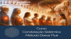 Capa informativa sobre o tema Dra. Thamara de Oliveira Vip Constelação Familiar Sistêmica - Deixar Fluir