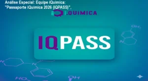 Capa informativa sobre o tema Equipe iQuímica: "Passaporte iQuímica 2026 (IQPASS)",