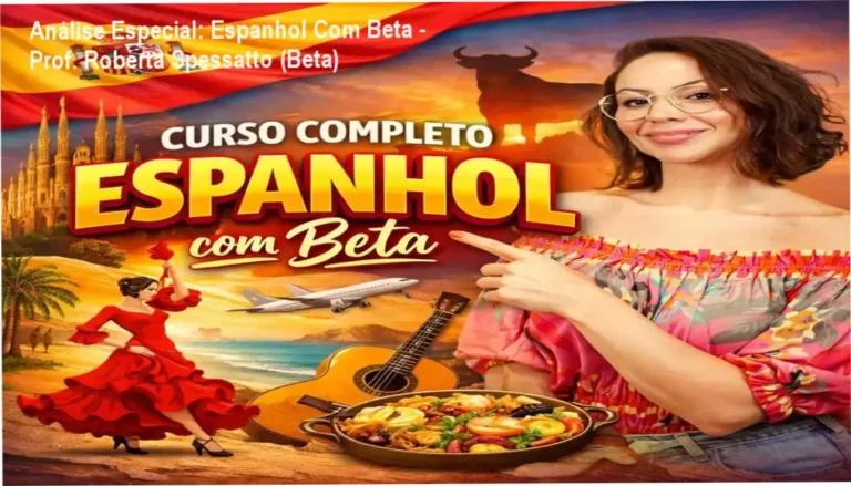 Capa informativa sobre o tema Espanhol Com Beta - Prof. Roberta Spessatto (Beta)