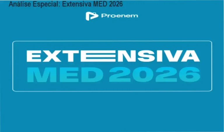 Capa informativa sobre o tema Extensiva MED 2026