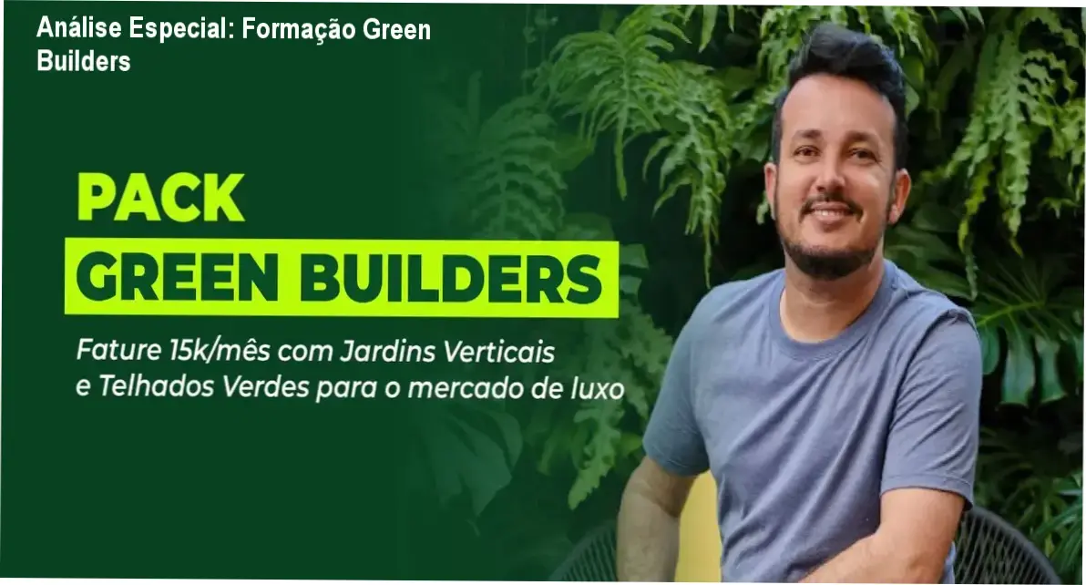 Capa informativa sobre o tema Formação Green Builders