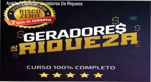 Capa informativa sobre o tema Geradores De Riqueza