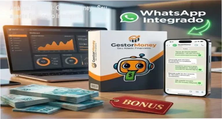 Capa informativa sobre o tema Gestor Money - Seu agente financeiro Inteligente