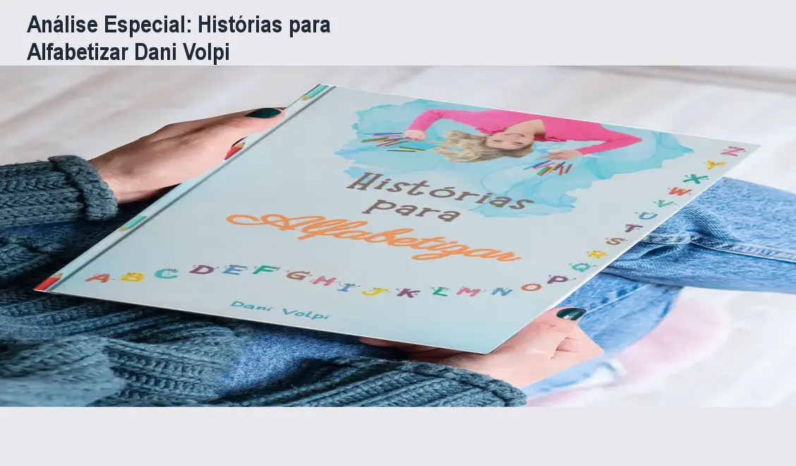 Capa informativa sobre o tema Histórias para Alfabetizar Dani Volpi