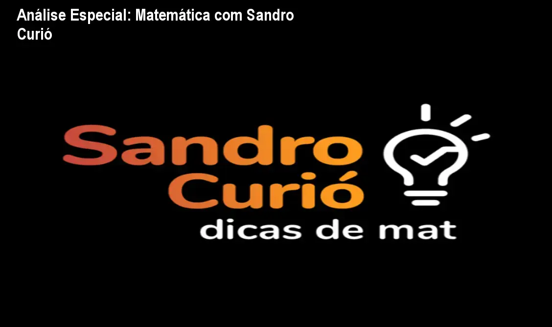 Capa informativa sobre o tema Matemática com Sandro Curió