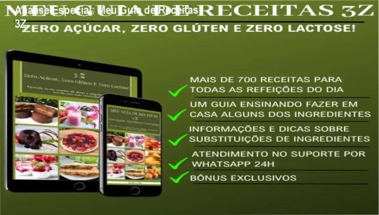Capa informativa sobre o tema Meu Guia de Receitas 3Z