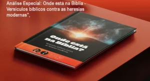 Capa informativa sobre o tema Onde está na Bíblia - Versículos bíblicos contra as heresias modernas",