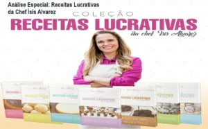 Capa informativa sobre o tema Receitas Lucrativas da Chef Ísis Alvarez