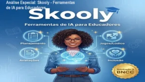 Capa informativa sobre o tema Skooly - Ferramentas de IA para Educadores