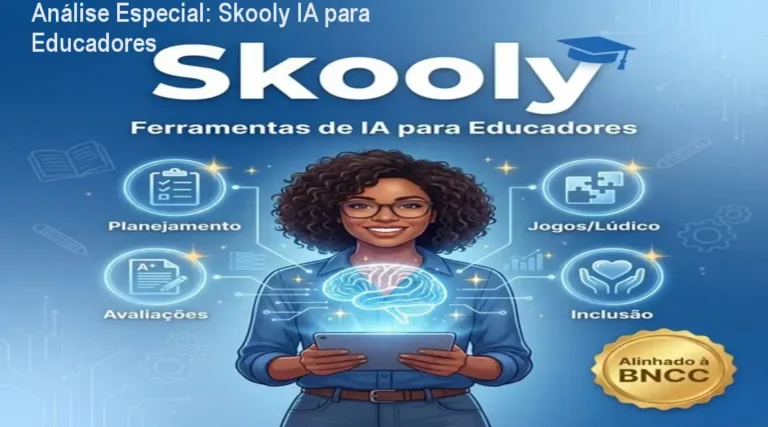 Capa informativa sobre o tema Skooly IA para Educadores