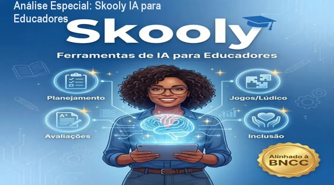 Capa informativa sobre o tema Skooly IA para Educadores