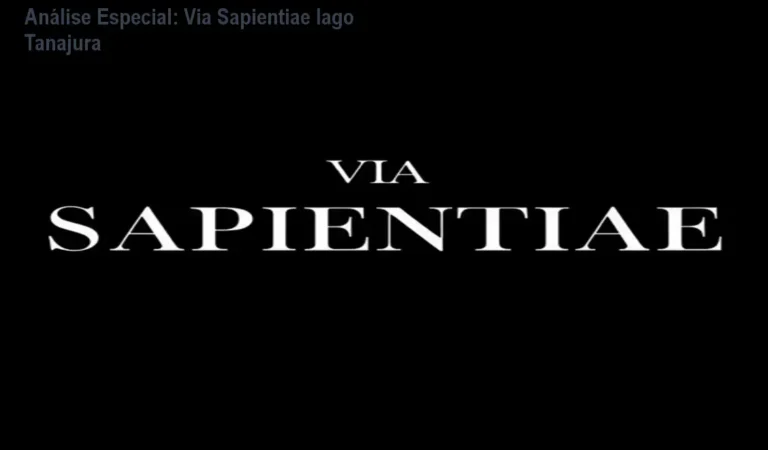 Capa informativa sobre o tema Via Sapientiae Iago Tanajura