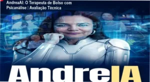 Tela do aplicativo AndreaAI mostrando conversa de apoio emocional baseada em psicanálise