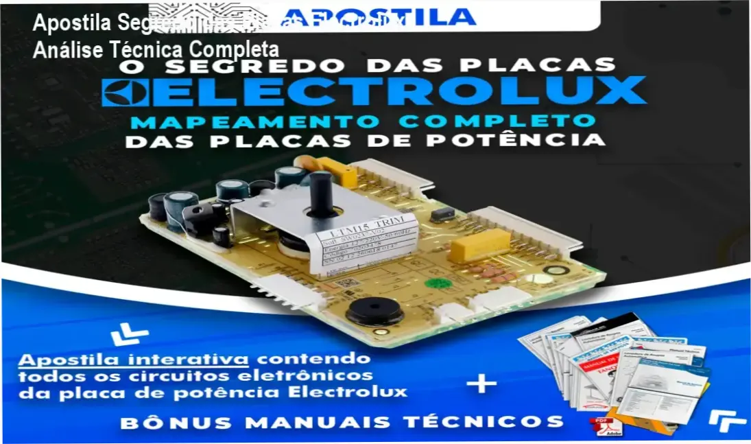 Apostila Segredo das Placas Electrolux de Doglas Hollas – bastidores e funcionamento interno