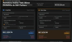 Assinatura Análise Yield G&H Partners bônus, brindes e materiais complementares