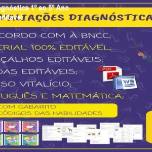 KIT Avaliação Diagnóstica 1º ao 5º Ano – Prova pronta e editável