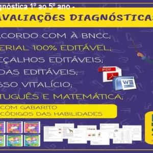 Avaliação Diagnóstica 1º ao 5º ano - Kit Só Escola