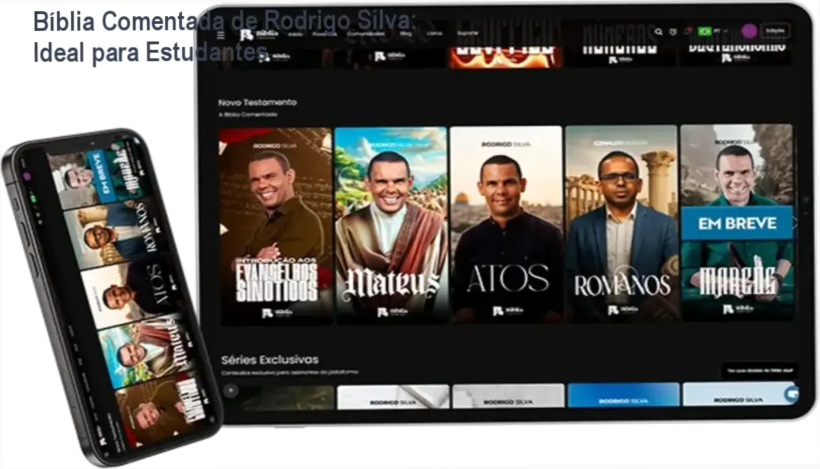 Bíblia Comentada Rodrigo Silva – R$ 64,90 mensal, acesso completo via app com IA