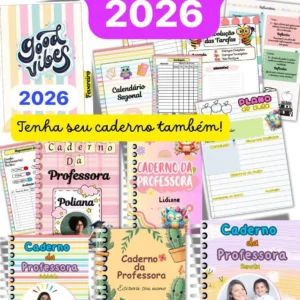 Caderno da Professora 2026: Alertas de Pirataria e Como Comprar o Original