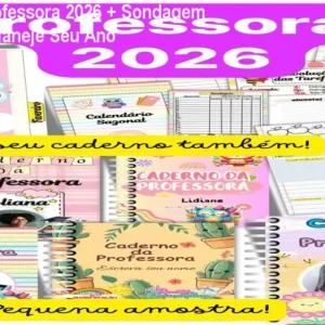 Caderno da Professora 2026 + Sondagem Diagnóstica – Planeje Seu Ano