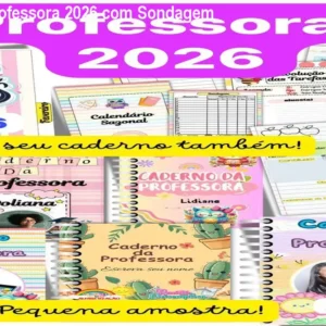 Caderno da Professora 2026 com Sondagem Diagnóstica