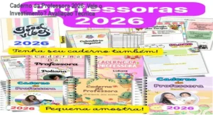 Caderno da Professora 2026 + Sondagem Diagnóstica resultados práticos de organização e motivação