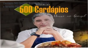 Capa do ebook Cardápio com 500 Opções Montadas para restaurantes
