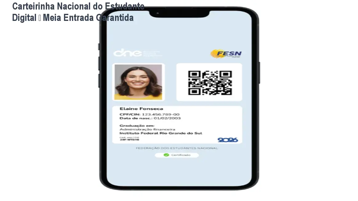 Carteirinha Nacional do Estudante Digital – Meia Entrada Garantida
