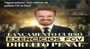 Professor Rafael 'Cenoura' Zanferdini apresentando o curso de exercícios FGV Penal
