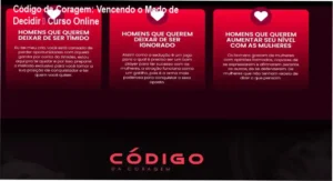 Imagem do curso Código da Coragem mostrando superação do medo de decidir