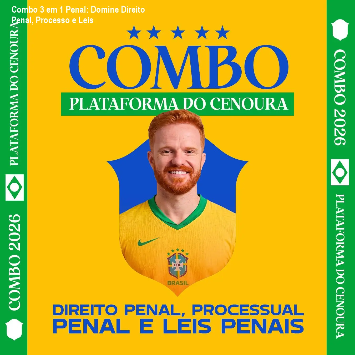 Combo 3 em 1 Penal: Domine Direito Penal, Processo e Leis