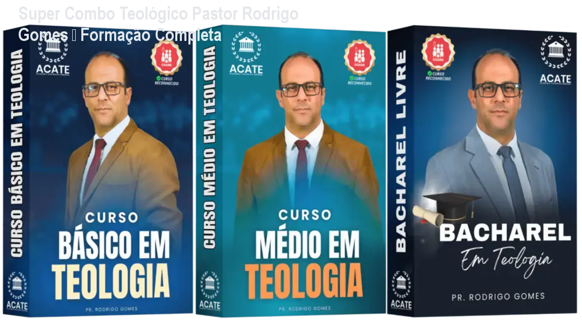 Super Combo Teológico Pastor Rodrigo Gomes – Formação Completa
