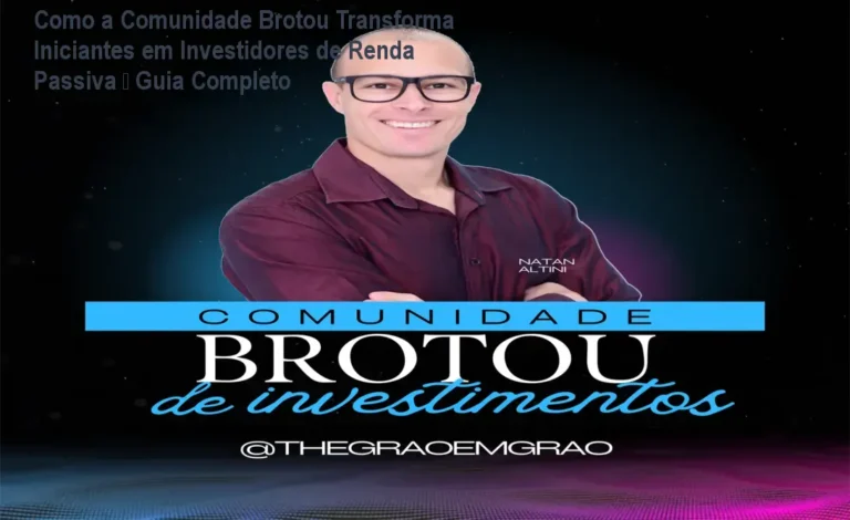 Imagem da tela do curso Comunidade Brotou mostrando módulos de investimento e exemplos de carteiras previdenciárias