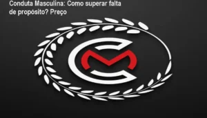 Capa do curso Conduta Masculina mostrando homens em ambiente de networking e evolução pessoal