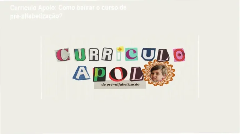 Imagem ilustrando o download oficial do Currículo Apolo para pré‑alfabetização de crianças de 2 a 5 anos