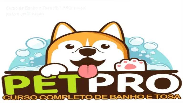 Curso de Banho e Tosa PET PRO: preço justo e certificação