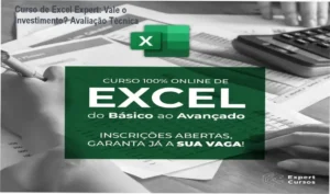 Curso de Excel Expert – resultados práticos em automação e análise de dados