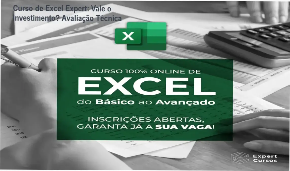 Curso de Excel Expert – resultados práticos em automação e análise de dados